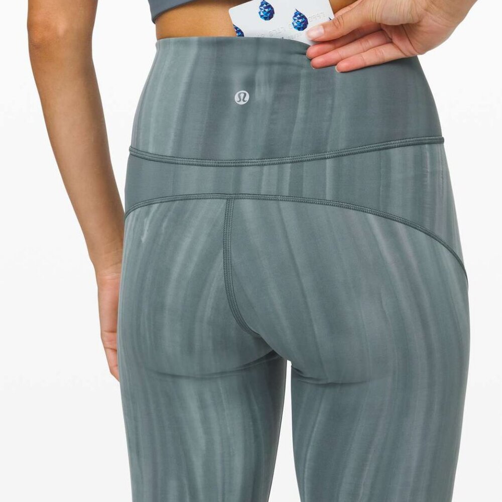 Lululemon Women's In Movement Tight 25" *Everlux Leggings - Grey/Blue - Picture 2 of 9